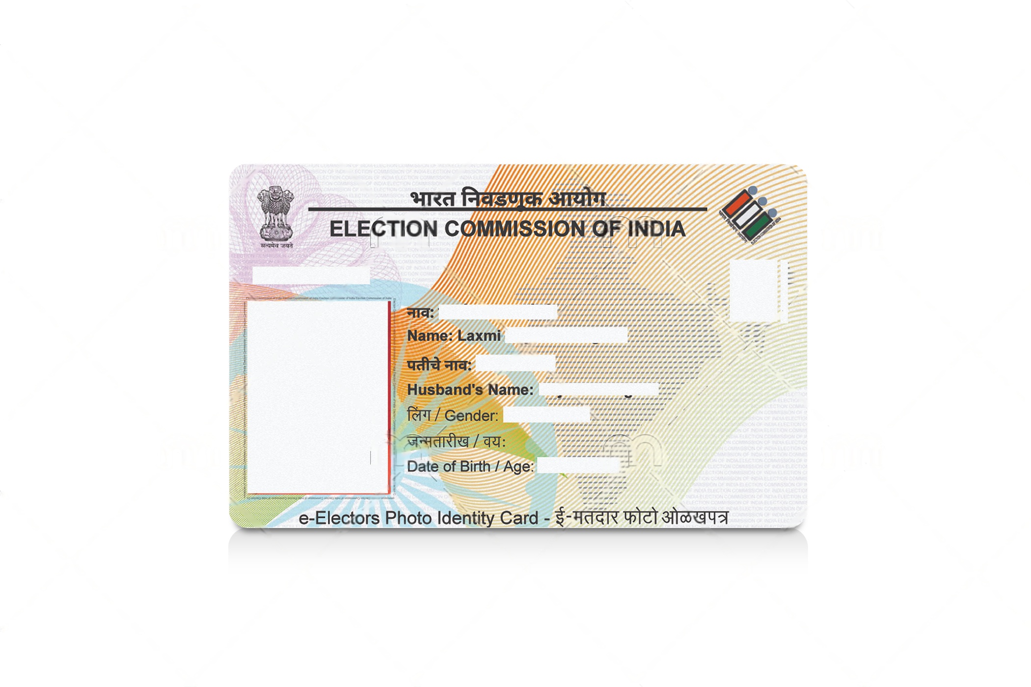 Voter id pvc card order online